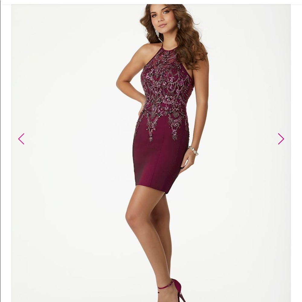 Mori Lee homecoming dress new cherry 12